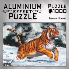  Tigris hóban 1000 darabos fémes puzzle puzzle, kirakós