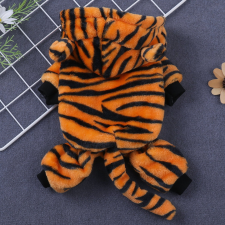  Tigris mintás meleg és aranyos kapucnis pulóver kutyaruha