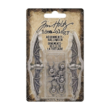 Tim Holtz Díszítőelem, Adornments / Idea-ology Tim Holtz Halloween (8 db) dekorációs kellék