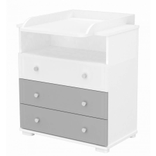 TIMBA Erik PelenkázószekrényEzüst-Fehér pelenkázó