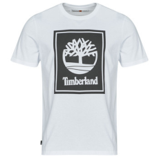 TIMBERLAND Rövid ujjú pólók STACK LOGO SHORT SLEEVE TEE Fehér EU XL