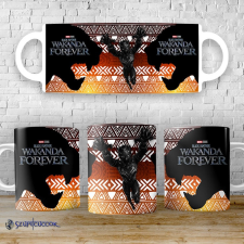Time4Gift Fekete Párduc - Mindörökké Wakanda bögre bögrék, csészék