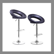 TIMELESS 2 db bárszék fekete színben HOP1000877-1 bútor