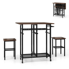 Timeless Home 3 részes étkezőasztal szett bortartóval bútor