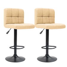 Timeless Home Szövet borítású bárszék, 2 db, bézs bútor