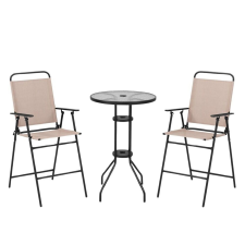 Timeless Tools 3 részes kültéri bárszett kerti bútor