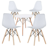 Timeless Tools 4 db modern étkezőszék asztallal, 3 színben-fehér
