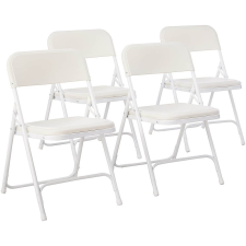 Timeless Tools Párnázott, összecsukható szék 4 db-os - fehér színben bútor