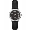  Timex Easy Reader Classic női kvarc karóra, fekete számlap, bőrszíj, 25 mm, WR30