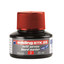  Tinta utántöltő táblamarkerhez 25ml, edding btk25 piros filctoll, marker