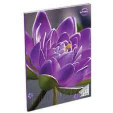 Tip Top T-creativ: négyzetrácsos füzet, 27-32, a5 - lila virág mintás füzet