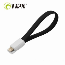 TipX iPhone 8pin mágneses fekete adatkábel (22cm, nagy sebességű) kábel és adapter