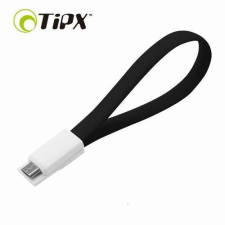 TipX micro usb mágneses fekete adatkábel (22cm, nagy sebességű) mobiltelefon kellék