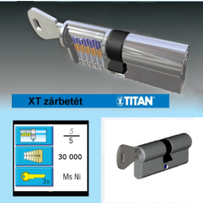 Titán XT nikkel, 40X45, 3 kulccsal zár és alkatrészei