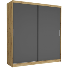  TIVARO VI. Gardróbszekrény 203x218x60 - artisan, antracit bútor