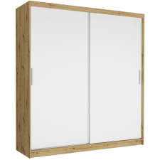  TIVARO VI. Gardróbszekrény 203x218x60 - artisan, fehér bútor