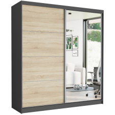  TIVARO VIII. Gardróbszekrény 203x218x60 - antracit, sonoma bútor