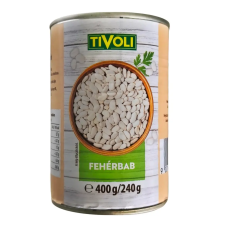 Tivoli fehérbab 400/240g tépőzáras konzerv