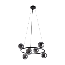 TK Lighting Anabelle fekete függesztett lámpa (TK-6843) G9 6 izzós IP20 világítás
