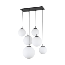 TK Lighting Esme fehér-fekete függesztett lámpa (TK-4793) E27 6 izzós IP20 világítás