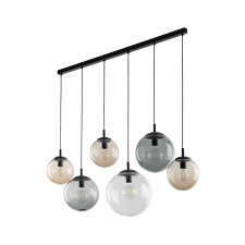 TK Lighting Esme füstszínű függesztett lámpa (TK-4797) E27 6 izzós IP20 világítás
