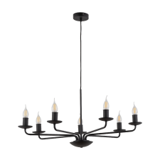 TK Lighting Limal fekete függesztett lámpa (TK-4613) E14 6 izzós IP20 világítás