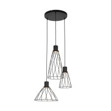 TK Lighting Modesto fekete függesztett lámpa (TK-10187) GU10 3 izzós IP20 világítás