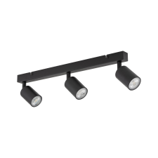 TK Lighting Top fekete mennyezeti spotlámpa (TK-6176) GU10 3 izzós IP20 világítás