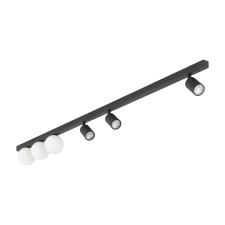 TK Lighting Vox fekete mennyezeti lámpa (TK-10003) GU10+G9 6 izzós IP20 világítás