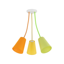TK Lighting Wire Colour sárga függesztett lámpa (TK-2106) E27 3 izzós IP20 világítás