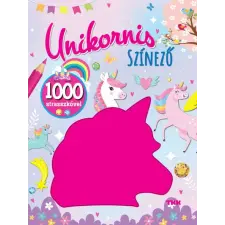 TKK Kereskedelmi Kft. - Unikornis színező - 1000 strasszkő gyermek- és ifjúsági könyv
