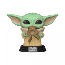 TM Toys Funko Pop Star Wars Mandalorian - Baby Yoda békával figura (FNK49932) játékfigura