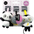 TM Toys Gagagu lógó plüss Panda, Labda, Majom