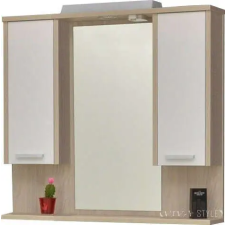 TMP cabinets ZX sonoma 85/95 cm tükrös szekrény dupla, LED világítással fürdőszoba bútor