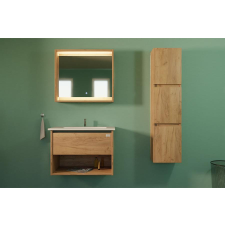 TMP NORD CRAFT tükrös szekrény LED világítással 60 x 65 cm fürdőszoba bútor