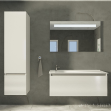 TMP TROYA fali függesztett fürdőszobai ÁLLÓSZEKRÉNY - 155 x 35 cm fürdőszoba bútor