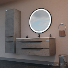 TMP VOX SZÜRKE fali fürdőszobai ÁLLÓSZEKRÉNY - 160 x 38 cm fürdőszoba bútor