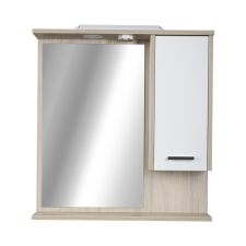  TMP ZX - SONOMA - Tükrös fürdőszobai szekrény LED világítással - 75 x 80 cm fürdőszoba bútor