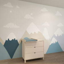 TODI komód Misty kasmír 3 fiókos pelenkázó toldalékkal pelenkázó