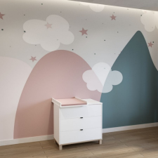 TODI Misty 3 fiókos komód pelenkázó toldalékkal - Fehér (2 doboz) pelenkázó