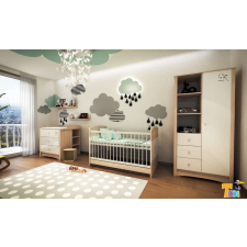 TODI Todi Magic babaszoba I. - szilfa/fényes fehér bútor