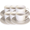 TOGNANA CIRCLES kávéscsészekészlet csészealjjal, 6 db, 100ml