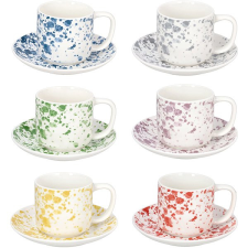 TOGNANA IVY APULIA 220 ml, teáscsésze és csészealj szett, 6 darab, többszínű bögrék, csészék
