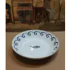 TOGNANA Kék örvény porcelán mély tányér