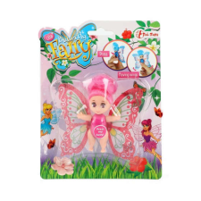 Toi-Toys Butterfly Fairy tündér baba mozgó szárnyakkal – 8 cm baba