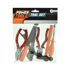 Toi-Toys Power Tools szerszámos készlet – 7 db, A szett barkácsolás