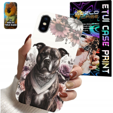 TOK ALMA IPHONE XS MAX - KUTYA PITBULL KUTYA MINTÁK + ÜVEG tok és táska
