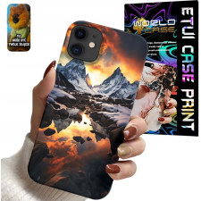 TOK APPLE IPHONE 12 MINI GYÖNYÖRŰ KILÁTÁS HEGYEK HEGYCSÚCSOK PATAK+ÜVEG tok és táska