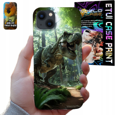 TOK APPLE IPHONE 15-RE - DINOSZAURUSZ DINO DIZÁJN FIÚNAK + ÜVEG tok és táska