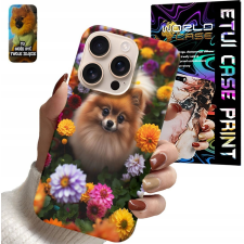 TOK APPLE IPHONE 16 PRO MAX-HOZ - ARANYOS KUTYA KUTYUS MINI SPITZ tok és táska